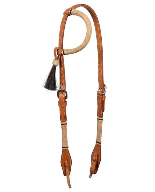 BLR Rawhide Round One Ear Headstall 3 BLR Rawhide Round One Ear Headstall