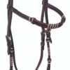 BLR Rawhide Turquoise Brow Headstall 1 BLR Rawhide Turquoise Brow Headstall -Equine Worlds rawhide trqs brow hs dark 2344 DK buffalo leather 31591.1646865185