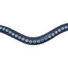 Red Barn Blue Lagoon Curved Browband -Equine Worlds rb blue lagoon browband black kl select 37180.1683243015