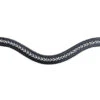Red Barn Pearl Curved Browband -Equine Worlds rb pearl curved browband black kl select 91197.1689115546
