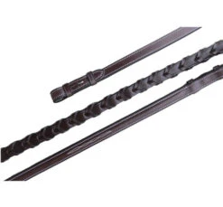 Black Oak Fancy Stitch Laced Reins