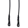 Bobby's English Tack Rolled Plain Reins -Equine Worlds rolled plain reins end black bobbys 53443.1640900816
