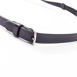 Kavalkade Rolled Rubberized Reins With Stops -Equine Worlds rolled ruberized reins stops black buckle 223 12 black kavalkade 00085.1680906208