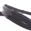 Kavalkade Rolled Rubberized Reins With Stops -Equine Worlds rolled ruberized reins stops black grip 223 12 black kavalkade 38728.1680906189