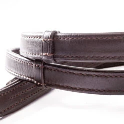 Kavalkade Rolled Softleather Reins With Stops -Equine Worlds rolled softleather rein brown stop 22205 04 kavalkade 70887.1680907656