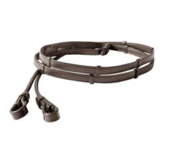 Kavalkade Rolled Softleather Reins With Stops -Equine Worlds rolled softleather rein stops brown 22205 04 kavalkade 86366.1680907619