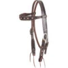 Martin Saddlery Rope Edge Dots Brow Headstall -Equine Worlds rope edge dots brow headstall choco HB21REACCS martin 41397.1616965562