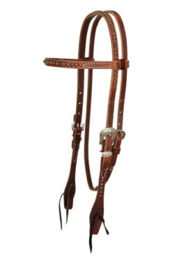 Reinsman Rosewood Spots Brow Headstall -Equine Worlds rosewood spots brow headstall 7144 reinsman 98388.1685750820