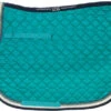 USG All Purpose/Close Contact Square Pad -Equine Worlds saddle pad lake ecru navy usg 13619.1589057199