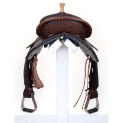 Circle Y Sarah Rose Vintage Rose Barrel Saddle -Equine Worlds sarah rose vintage barrel saddle back 1402 740V 05 circle y 00351.1600817294