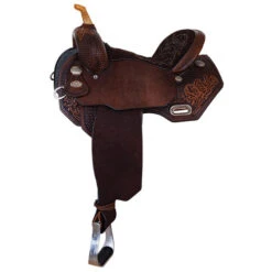 Circle Y Sarah Rose Vintage Rose Barrel Saddle -Equine Worlds sarah rose vintage barrel saddle left 1402 740V 05 circle y 35611.1600817308