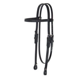 Circle Y Headstall With Shell Tooling -Equine Worlds shell tooled brow headstall black 0125 3018 circle y 29524.1600194737