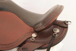 Circle Y Sheridan Flex2 Trail Saddle 1572 -Equine Worlds sheridan seat cantle tooling 1572 circle y 14328.1572395409