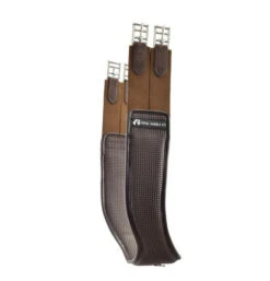 Synthetic Shoulder Relief Girth -Equine Worlds shoulder relief girth synthetic brown side 37229.1689017506