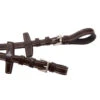 Signature By Antarès Web Reins With Stops -Equine Worlds signature web reins stops brown stops SIGOB REN3 46295.1674090557