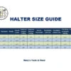 Red Barn Kelly Black Leather Halter -Equine Worlds size chart halters kl select 40869.1682797594
