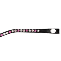 Kavalkade Splendid Curved Browband -Equine Worlds splendid browband black pink end 20227 kavalkade 33721.1607125118