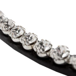 Kavalkade Splendid Curved Browband -Equine Worlds splendid browband black white detail 20227 kavalkade 14858.1607125079