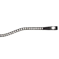 Kavalkade Splendid Curved Browband -Equine Worlds splendid browband black white end 20227 kavalkade 71620.1607125090
