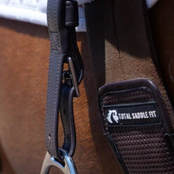 SLIM Stability Stirrup Leathers -Equine Worlds stability slim leathers brown attached total saddle fit 73869.1581547800