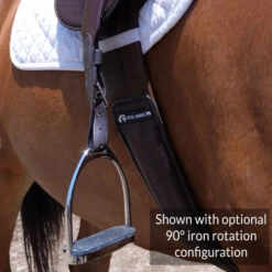 SLIM Stability Stirrup Leathers -Equine Worlds stability slim leathers brown rotation iron total saddle fit 81670.1581547779