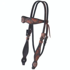Circle Y Sunflower Brow Headstall -Equine Worlds sunflower brow headstall walnut X0210 1001 circle y 85239.1665530135
