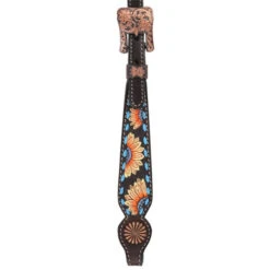 Circle Y Sunflower Buckstitch Brow Headstall