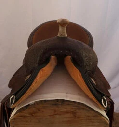 Circle Y KK Swift Barrel Saddle 1522 -Equine Worlds swift barrel saddle front 1522 circle y 84110.1572395842