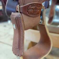 McCall McLite Wade Saddle -Equine Worlds tag mclite wade natural round basket stirrup mccall 50808.1605908306