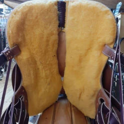 McCall McLite Wade Saddle -Equine Worlds tag mclite wade natural round basket underside mccall 23537.1605908303