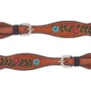 Turquoise Cross Floral Vine Spur Strap Ladies -Equine Worlds tc floral vine spur strap ladies light.oil 45506 53 weaver 50050.1679166346