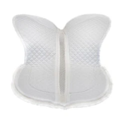 ThinLine Trifecta Half Pad With Sheepskin Rolls -Equine Worlds trifecta with rolls half pad white underside 7416 thinline 88772.1626814645