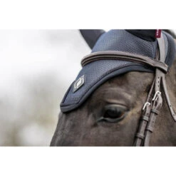 LeMieux Ultra Mesh Fly Hood 18 LeMieux Ultra Mesh Fly Hood -Equine Worlds ultra mesh fly bonnet black lifestyle 4828 lemieux 54648.1646167572