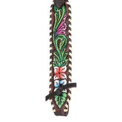 Circle Y Vibrant Garden Brow Headstall -Equine Worlds vibrant flower brow hs multicolor side 1001 10 SC circle y 34531.1613175275