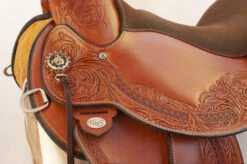 Circle Y Walnut Grove A Fork Flex2 Trail Saddle 1157 -Equine Worlds walnut grove saddle seat jockey tooling 1157 circle y 75030.1572396785