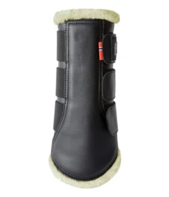 B Vertigo Wellington Fleece Brushing Boots -Equine Worlds wellington brushing boots inside black 19268 BL BV 62753.1678562798