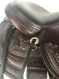 Circle Y Julie Goodnight Wind River Trail Saddle 1750 16 Circle Y Julie Goodnight Wind River Trail Saddle 1750 -Equine Worlds wind river saddle skirt cantle circle y 84972.1686084979